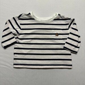 Baby Gap Striped Bear Graphic Tee | 3-6 Months | So Unnecessarily Cute